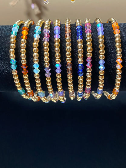 Birthstone Bracelet (Bicones)